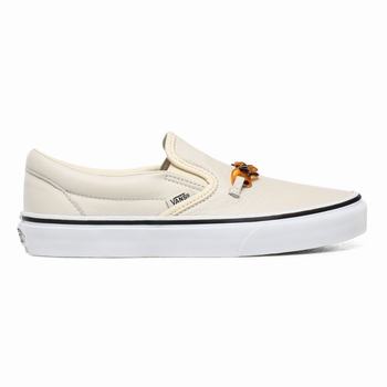 Damske Slip On Tenisky Vans Tort Classic Biele VA16PLXNQ